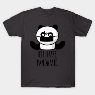 funny panda hates pandemic T-Shirt